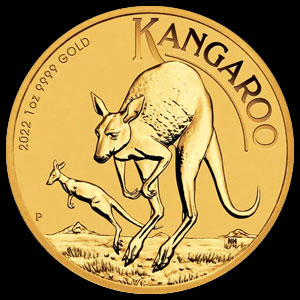Australian Gold Kangaroo 1 OZ Reverse