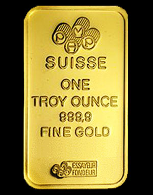 Pamp Suisse Gold Bullion Bar 1 OZ Reverse