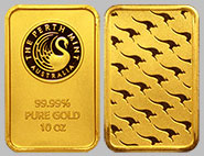 Perth Mint Gold Kangaroo Bullion Bar 10 OZ
