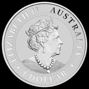 Australian Silver Kangaroo 1 OZ Obverse