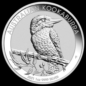 Australian Silver Kookaburra 1 OZ Reverse