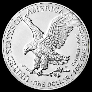 American $1 Silver Eagle 1 OZ Reverse
