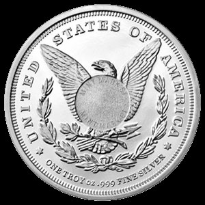 Sunshine Mint Silver Morgan Dollar Round 1 OZ Reverse