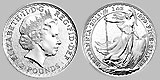 British Royal Mint Silver Britannia Coin 1 OZ
