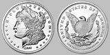 Sunshine Mint Silver Morgan Dollar Round 1 OZ