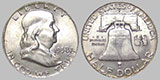 Pre-1965 American Franklin Half Dollar & 1964 American Kennedy Half Dollar 90 Percent Silver Coin Bag